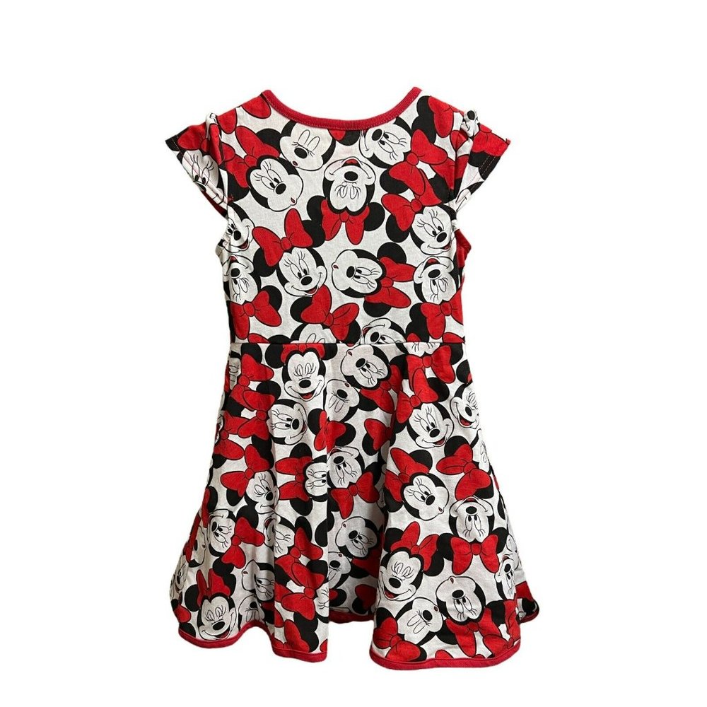 girls Minnie Mouse dress Disney holiday white/red New sz 5